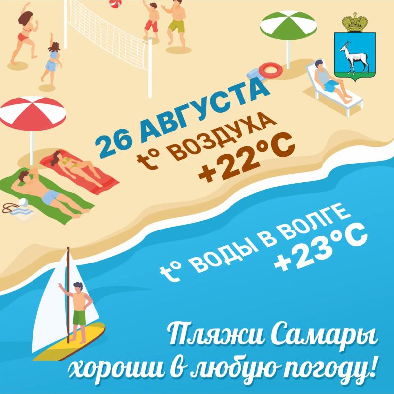 Пляжи Самары хороши в любую погоду!