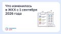 Что изменилось в ЖКХ с 1 сентября 2026 года