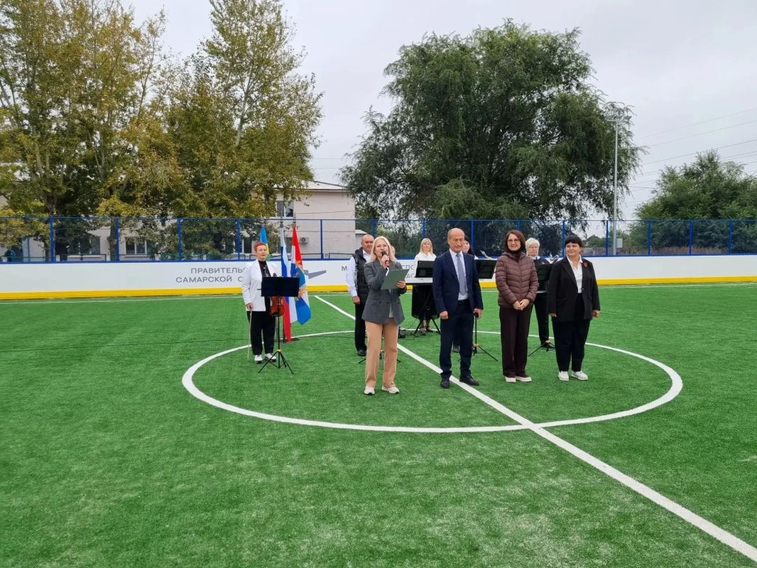 В Кинельском районе открыта новая спортивная площадка