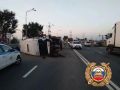 Стала известна предварительная причина опрокидывания рейсового автобуса