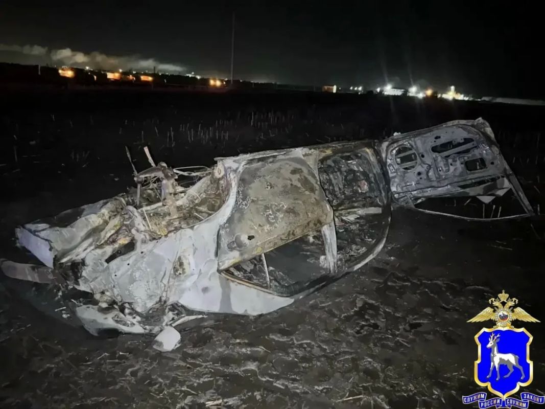 Водитель Toyota Camry сгорел заживо в перевернувшейся машине в Самарской области
