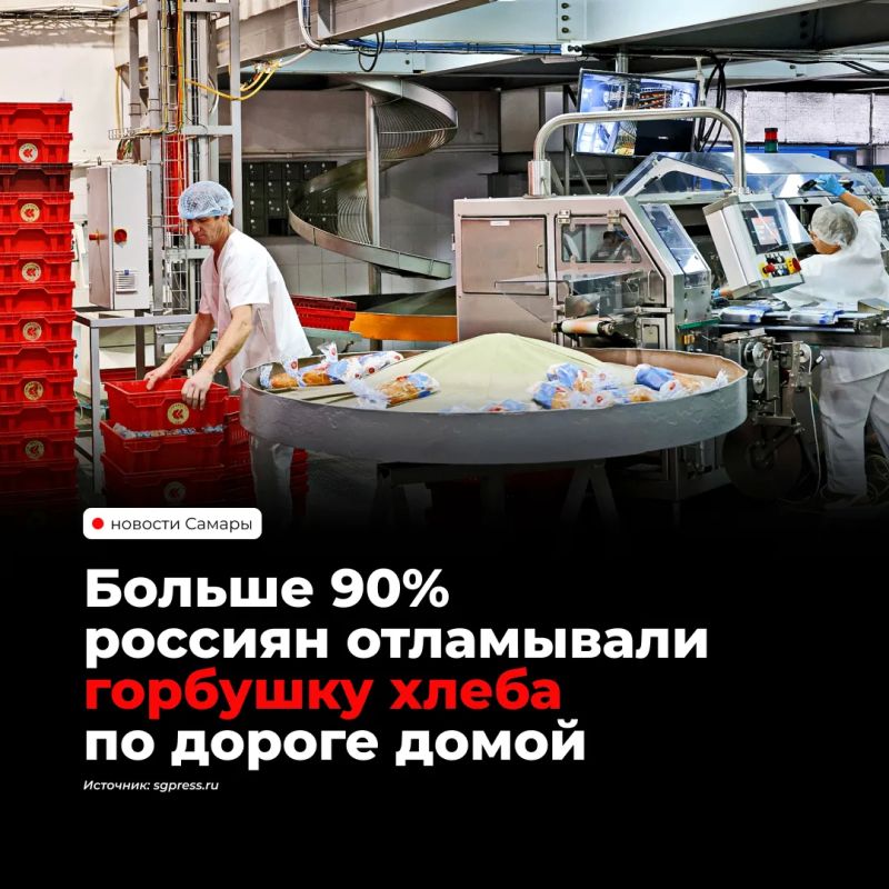 92% россиян в детстве отламывали горбушку хлеба по дороге из булочной, а 30% сохраняют эту привычку до сих пор