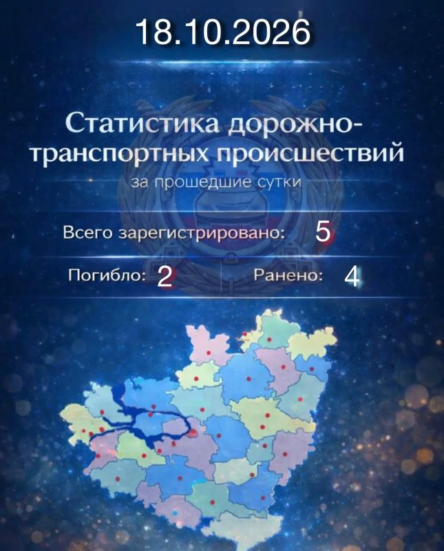 Сводка ДТП за 17 октября на территории Самарской области