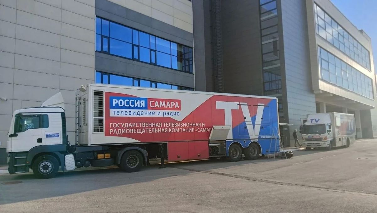 Наша ПТС уже на месте!. Сегодня, 21 октября, передвижная телевизионная станция ГТРК «Самара» работает на баскетбольном матче «Самара» — «Зенит»