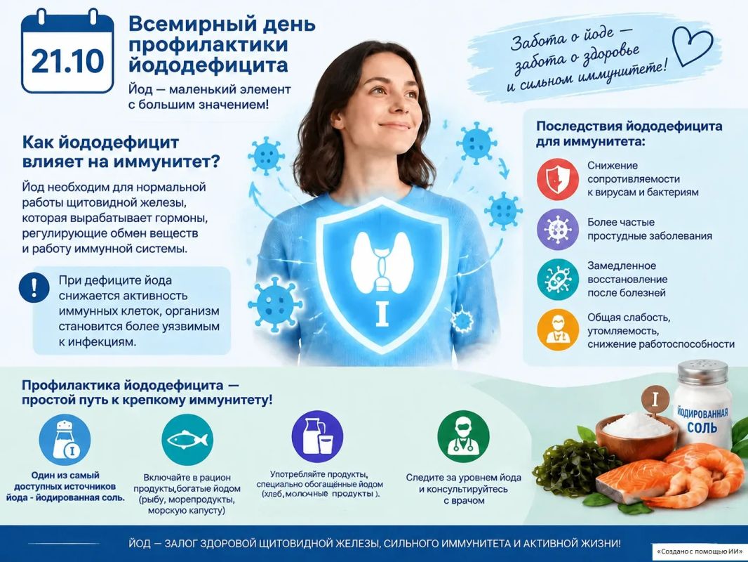 21 октября - Всемирный день профилактики йододефицита