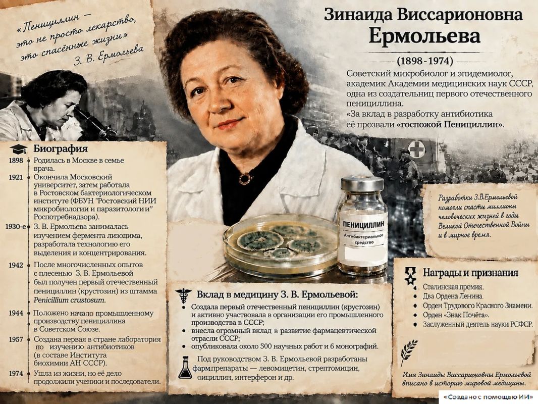 24 октября - День рождения Зинаиды Ермольевой
