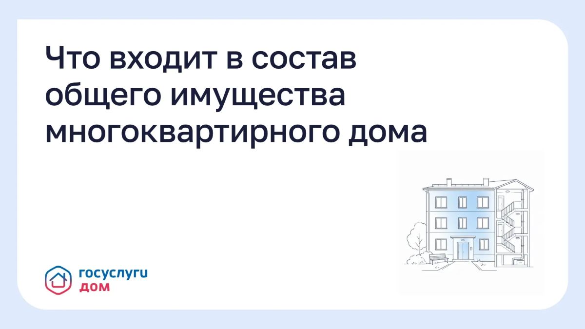 Что входит в состав общего имущества многоквартирного дома