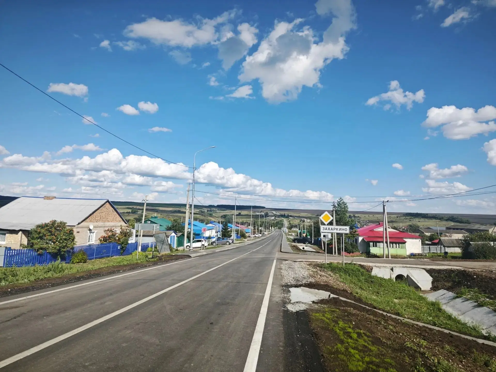 В Сергиевском районе ввели в эксплуатацию дорогу «Кинель-Черкассы — Урал» — Захаркино