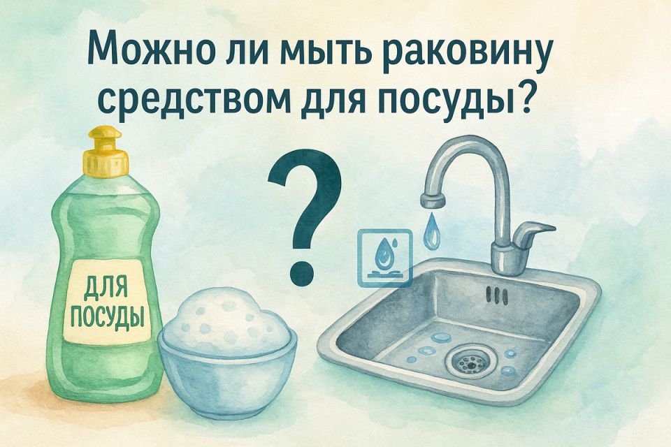 Моющее средство для посуды: можно ли использовать его для чистки раковины?
