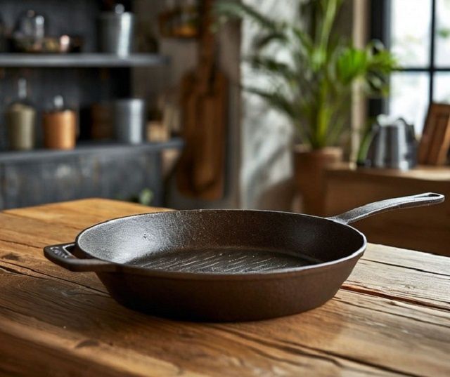 Как эффективно вернуть чугунной сковороде её первозданный вид