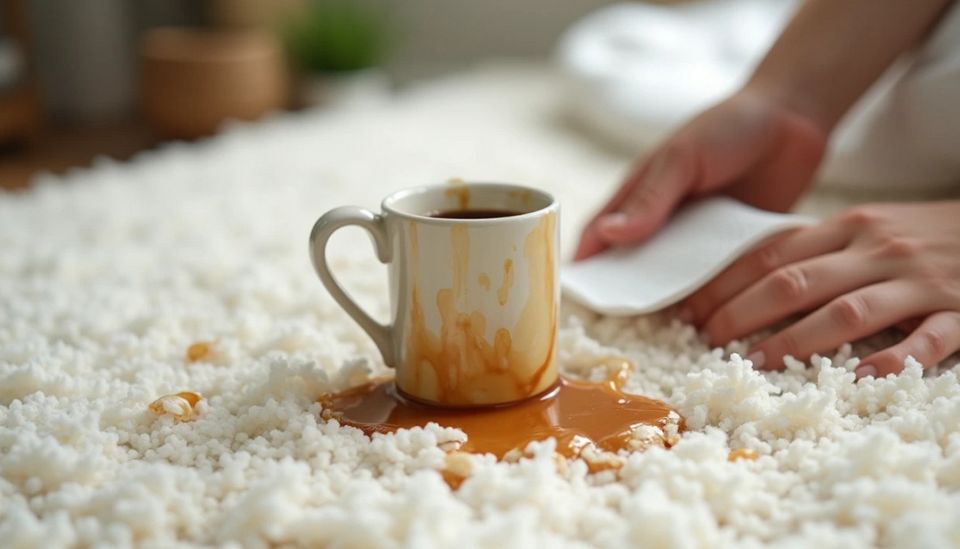 Спасение ковра: как избавиться от кофейных пятен без следов