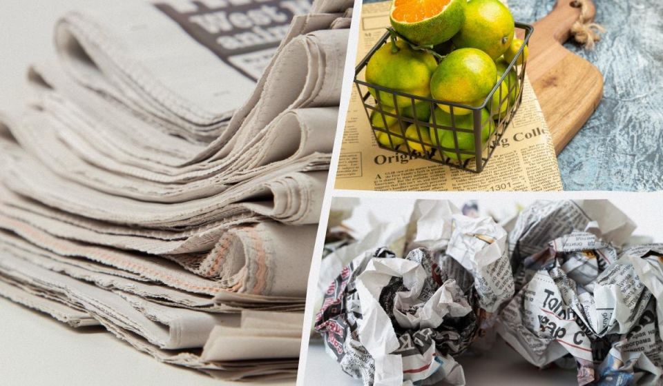 Не спешите выбрасывать старые газеты: 13 креативных идей для их повторного использования