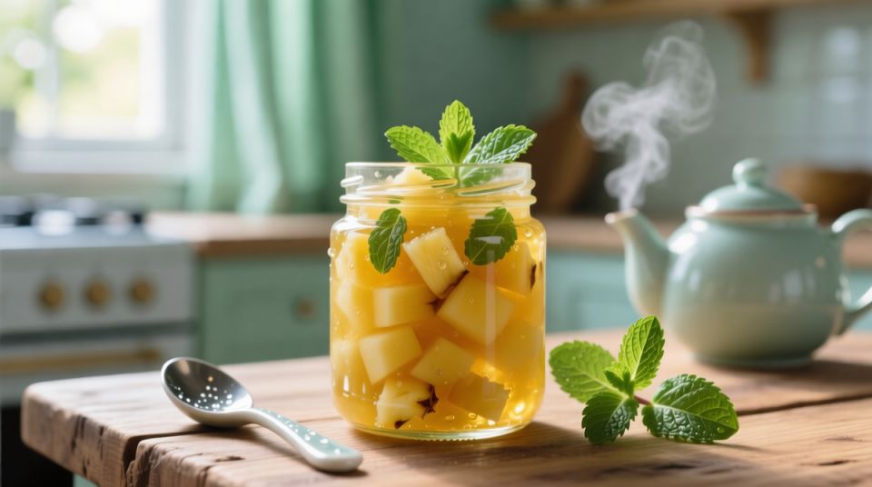 Ананасовое варенье с мятой: солнечный вкус лета в каждой баночке