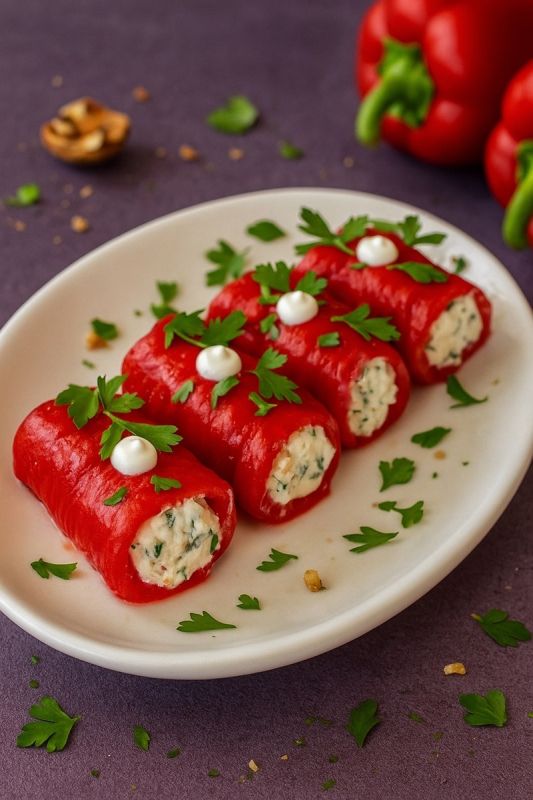 Яркие и вкусные рулетики из сладкого перца: идеальная закуска к вашему столу