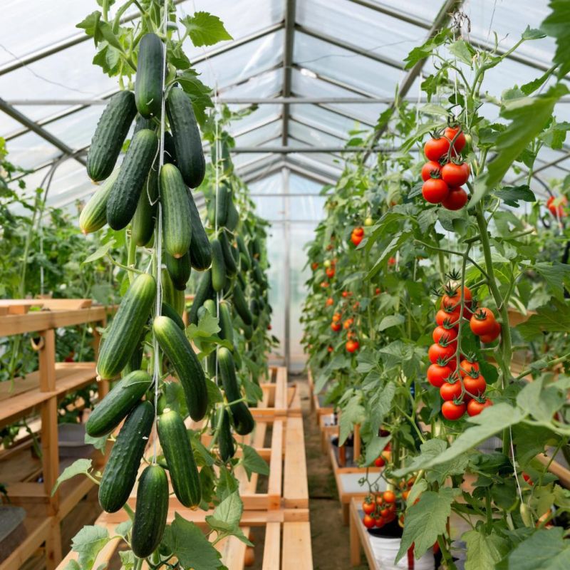 Как успешно комбинировать огурцы и помидоры в одной теплице