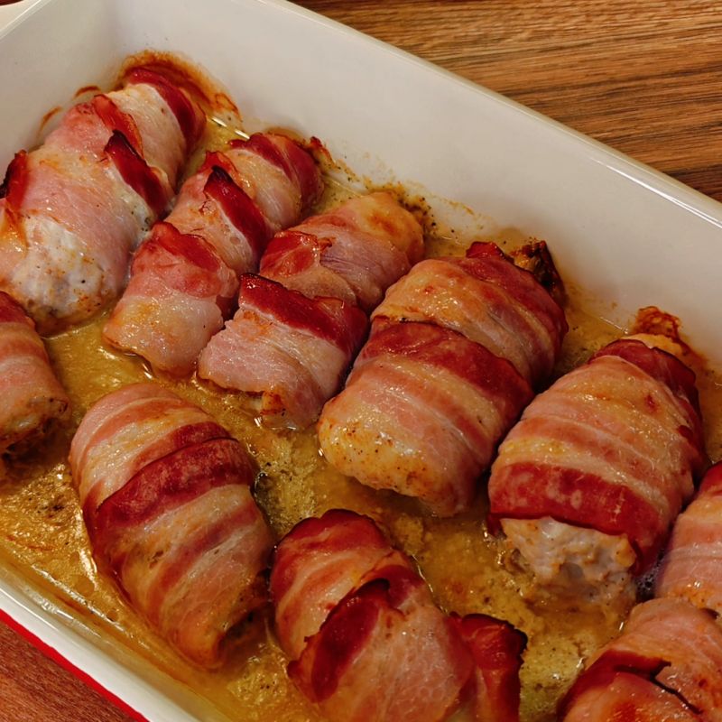 Нежные куриные рулетики с грибами и беконом, которые украсят ваш праздник