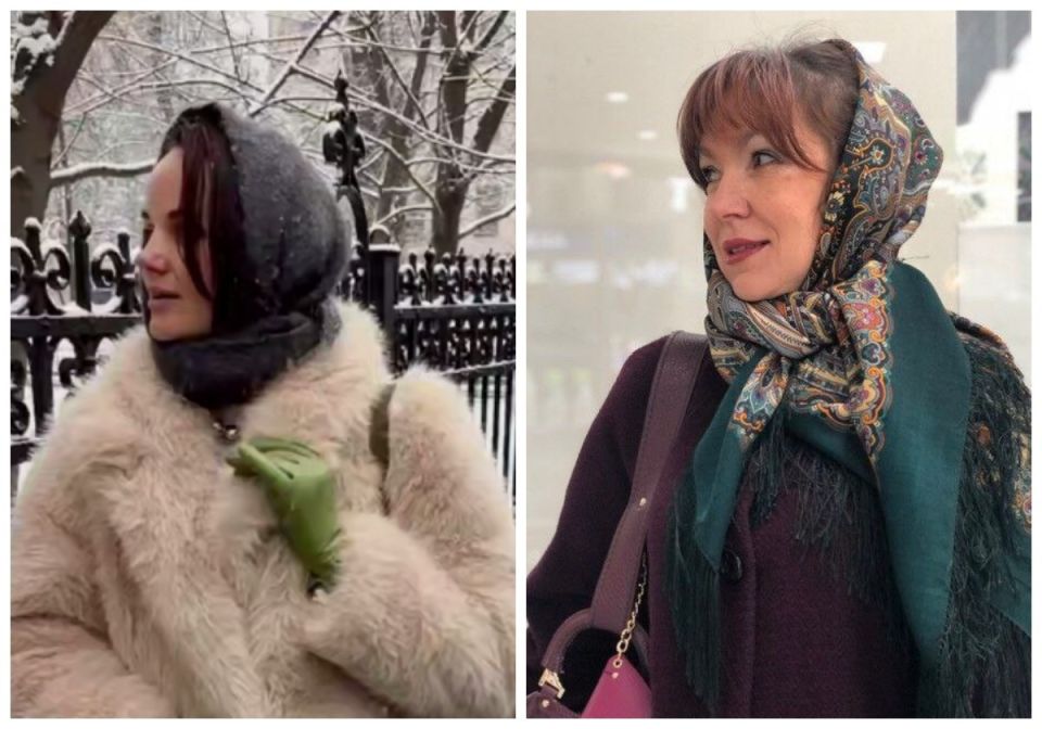 Как носить платок зимой: сочетание цветов и форма лица