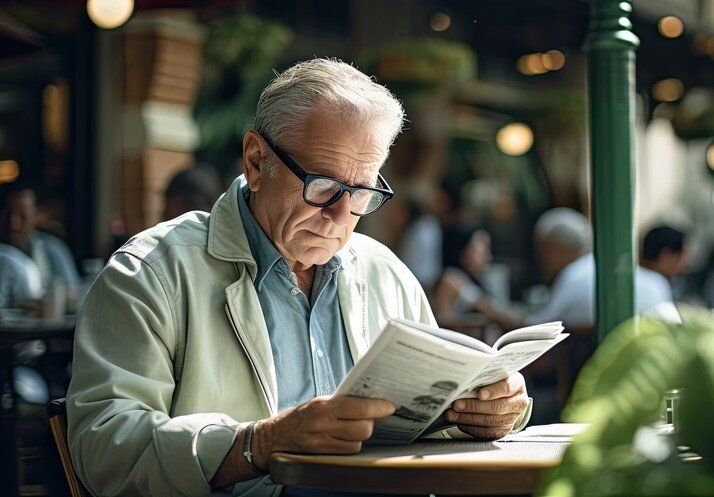 Случай в кафе: что произошло с пожилым мужчиной без очков?