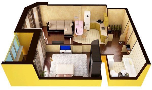 Искусство зонирования однокомнатной квартиры: Как создать комфортное пространство